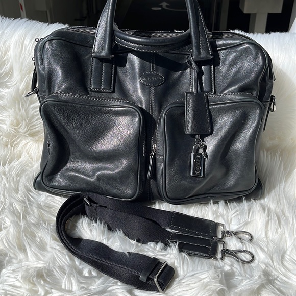 Authentic TOD’S Black Leather Laptop/Briefcase Bag